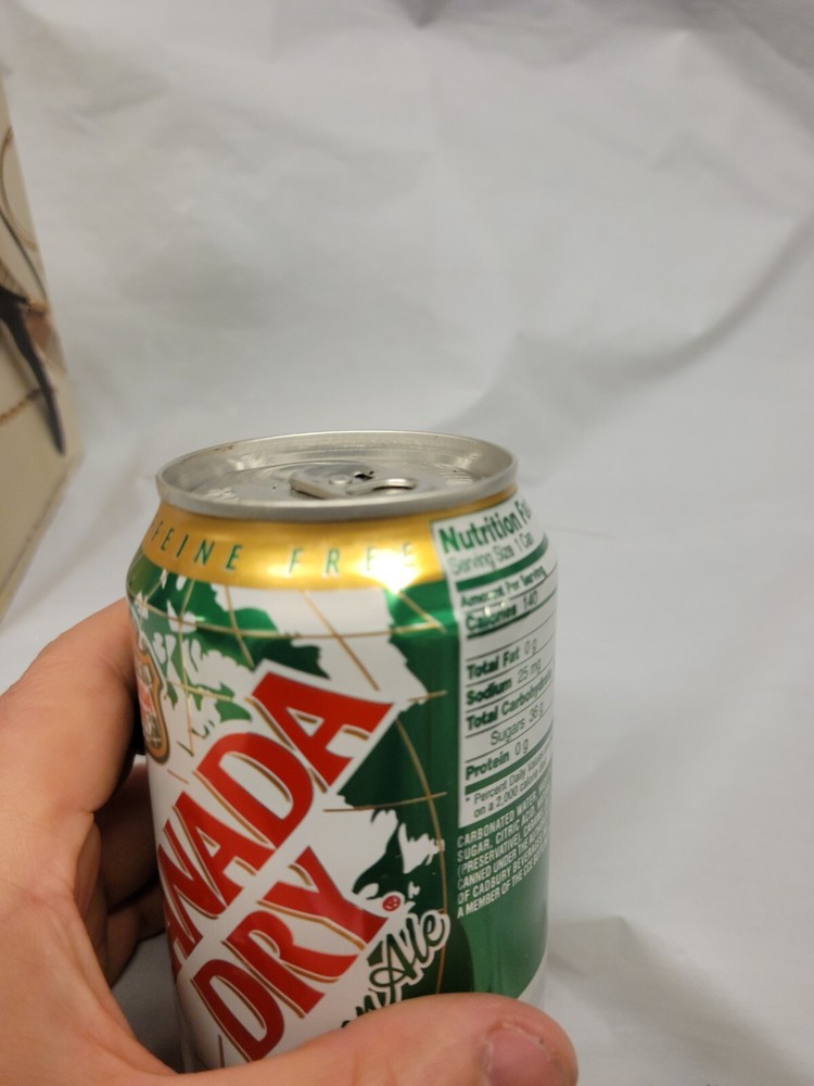Vintage STASH CAN SECURITY BOX Canada Dry Ginger Ale # 6002