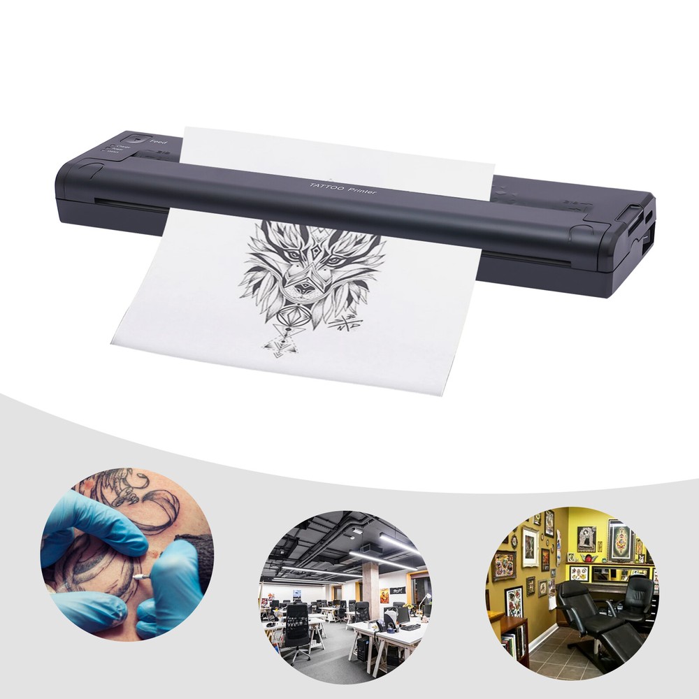 Wireless Tattoo Thermal Stencil Maker Tattoo Transfer Copier Printer Machine