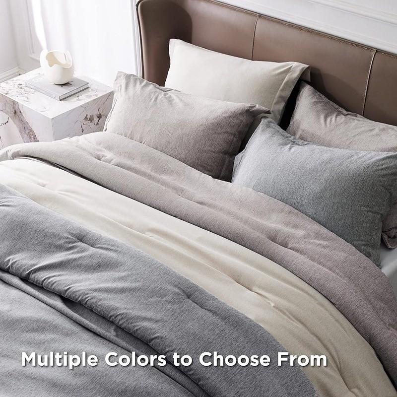 Microfiber Queen Comforter Set Soft Lightweight Bedding W/ Pillow Shams New