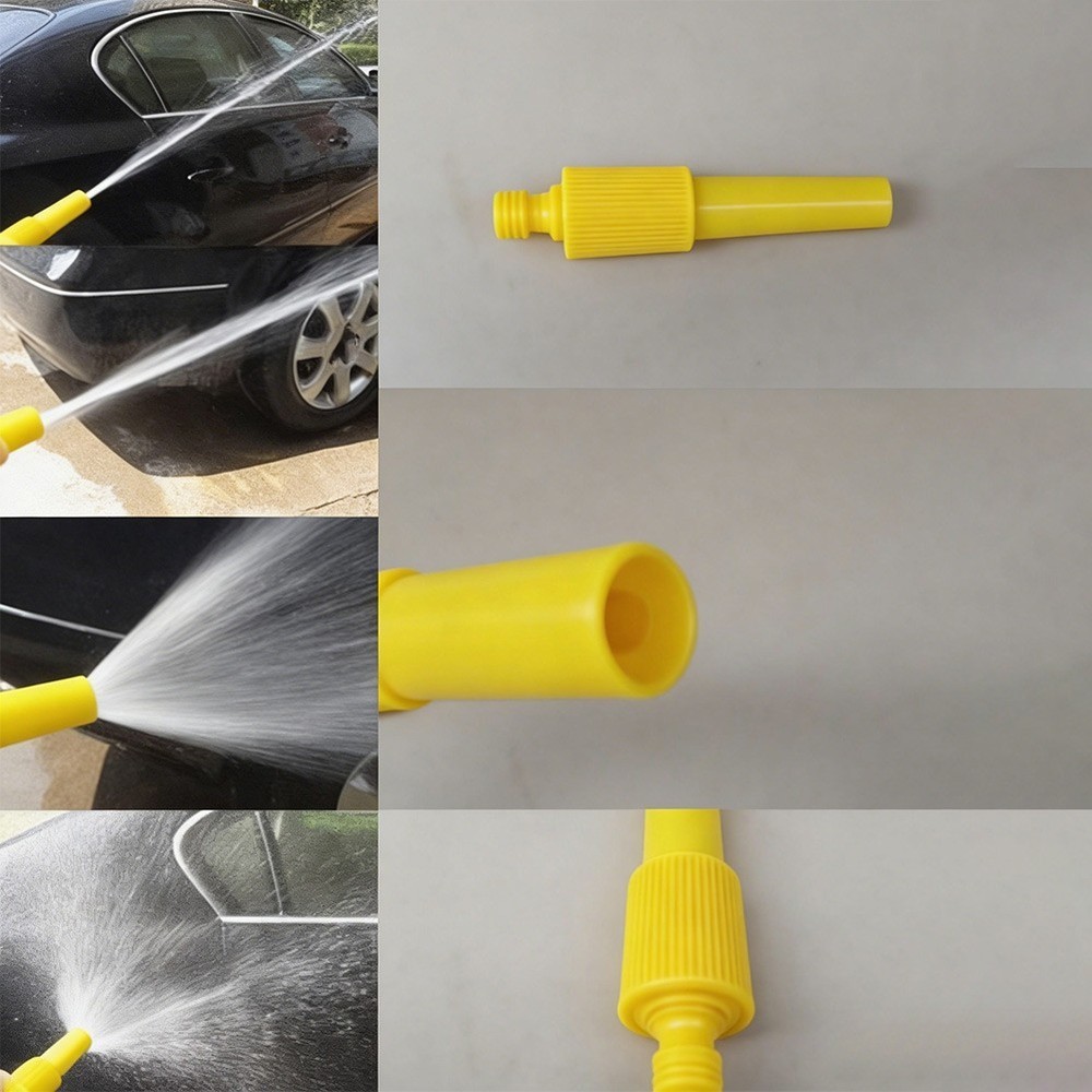 Plastic Adjustable Spray Nozzle with Threaded Tap Connector for Outdoors