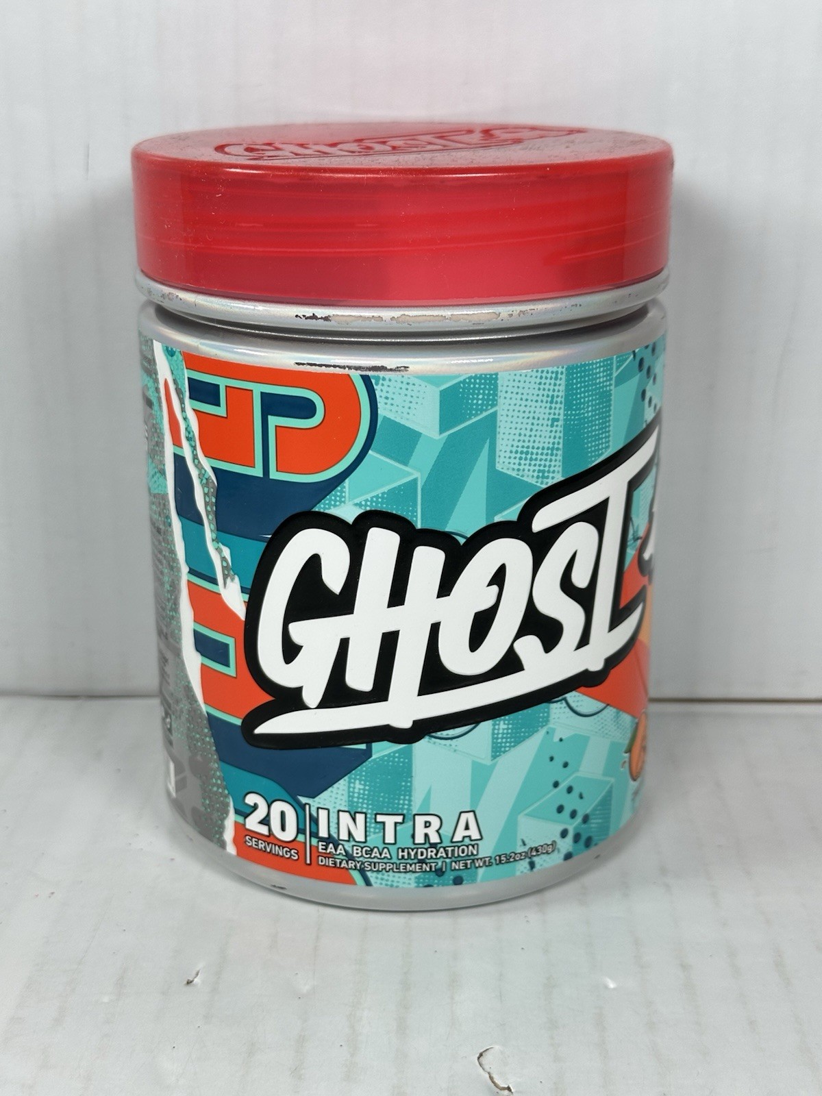 GHOST Intra EAA BCAA Hydration - Orange Squeeze, 14.5 Oz./20 Servings SEALED