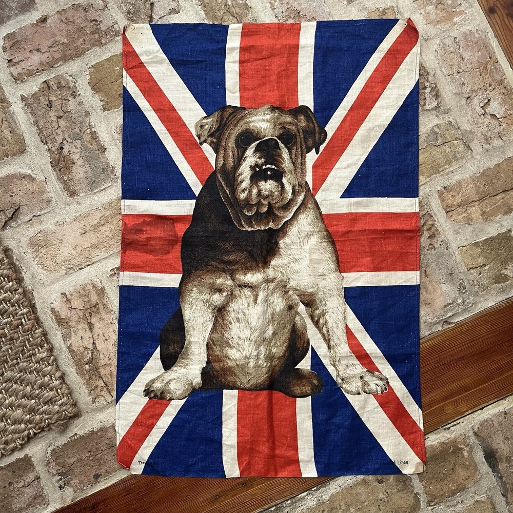 Very Rare WW2 British Bulldog Flag Made of Irish Linen
