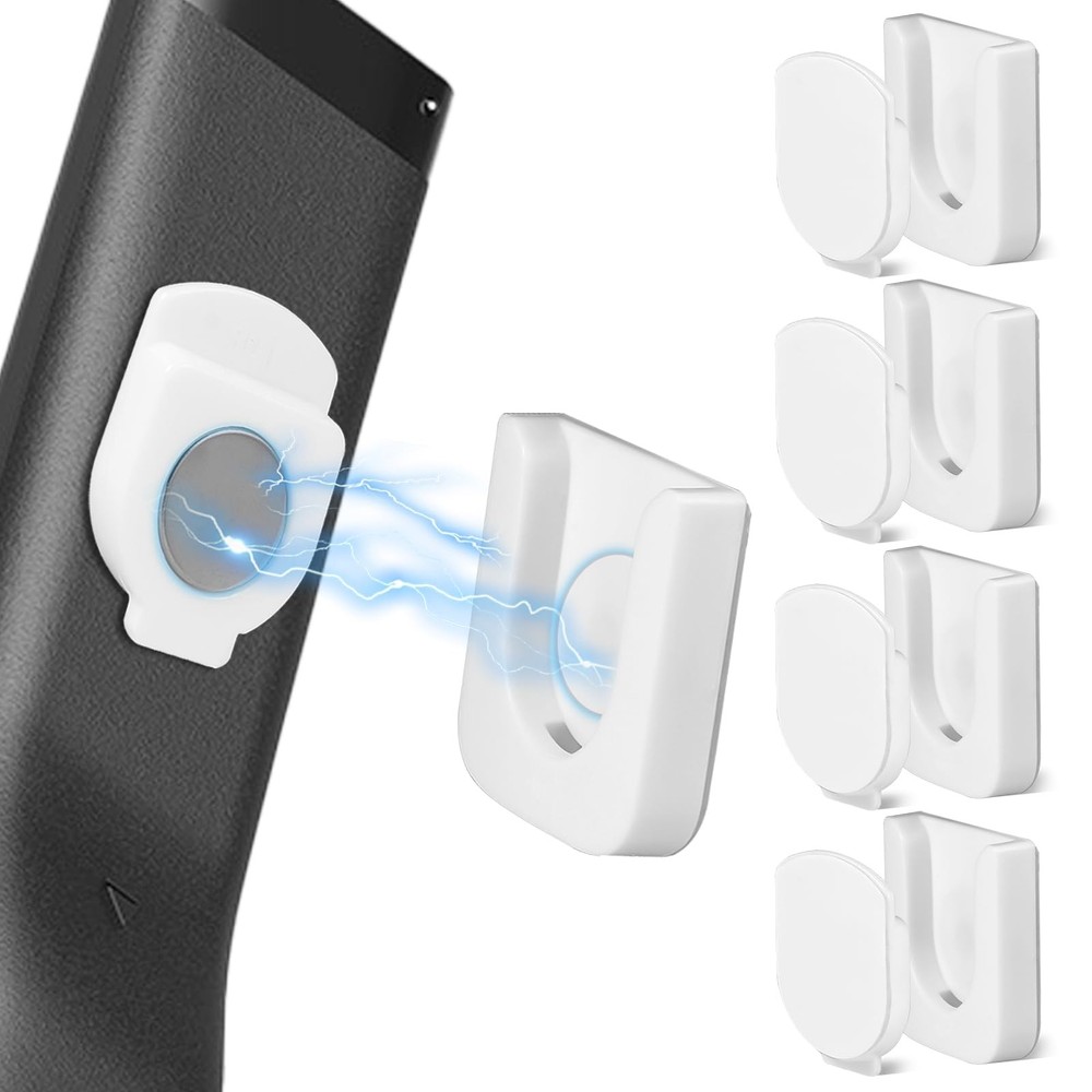 Remote Control Holder Wall Mount 5 Pack Magnetic Control Organizer Containers...