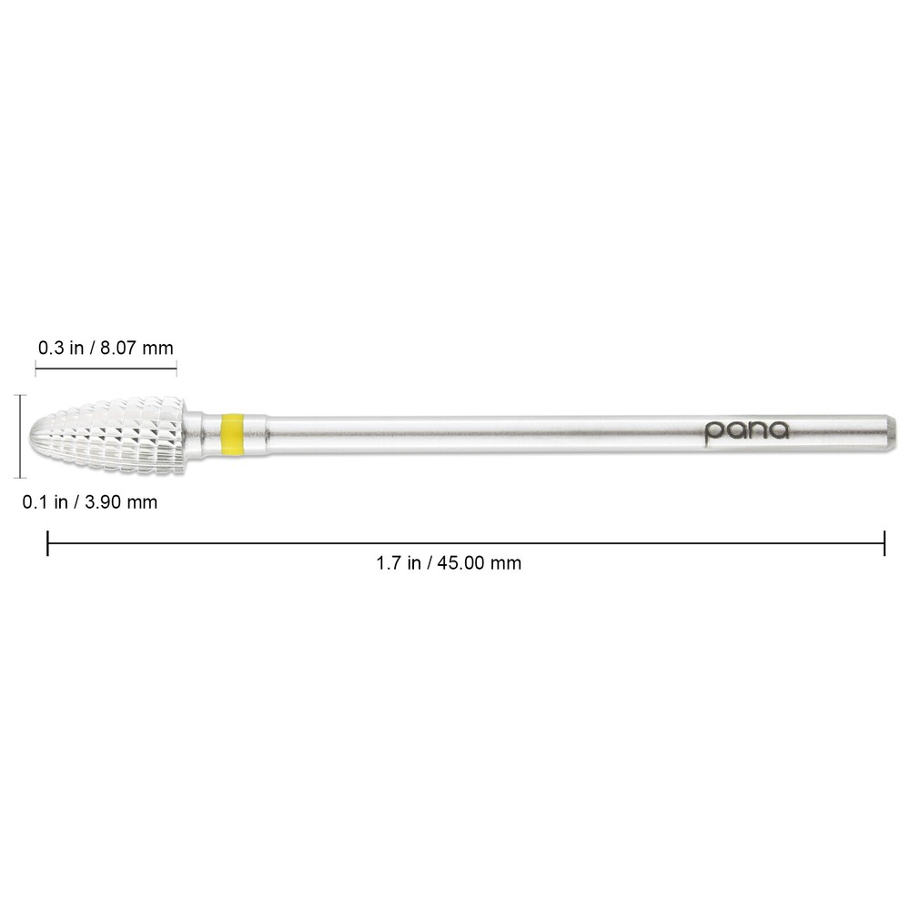 Professional Silver Mini Cone Carbide Nail Drill Bit Extra Fine Grit