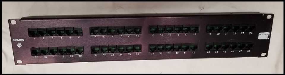 🔴(2) Siemon Category 5E 48 Port Flat Patch Panel CAT5E Heavy Duty HD5-482 💲AVE
