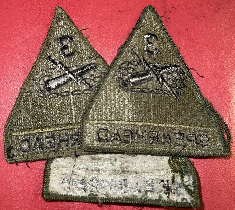 3rd Armored Division Spearhead (Attached Tab) Subdued SSI Patch (AK/AS)