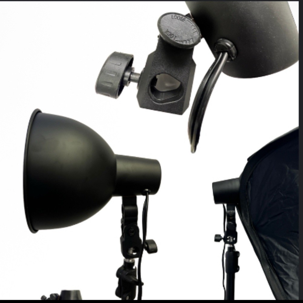 Bundle: Light Stand + Softbox + Continuous Light Kit + Bulb for Photo Studio