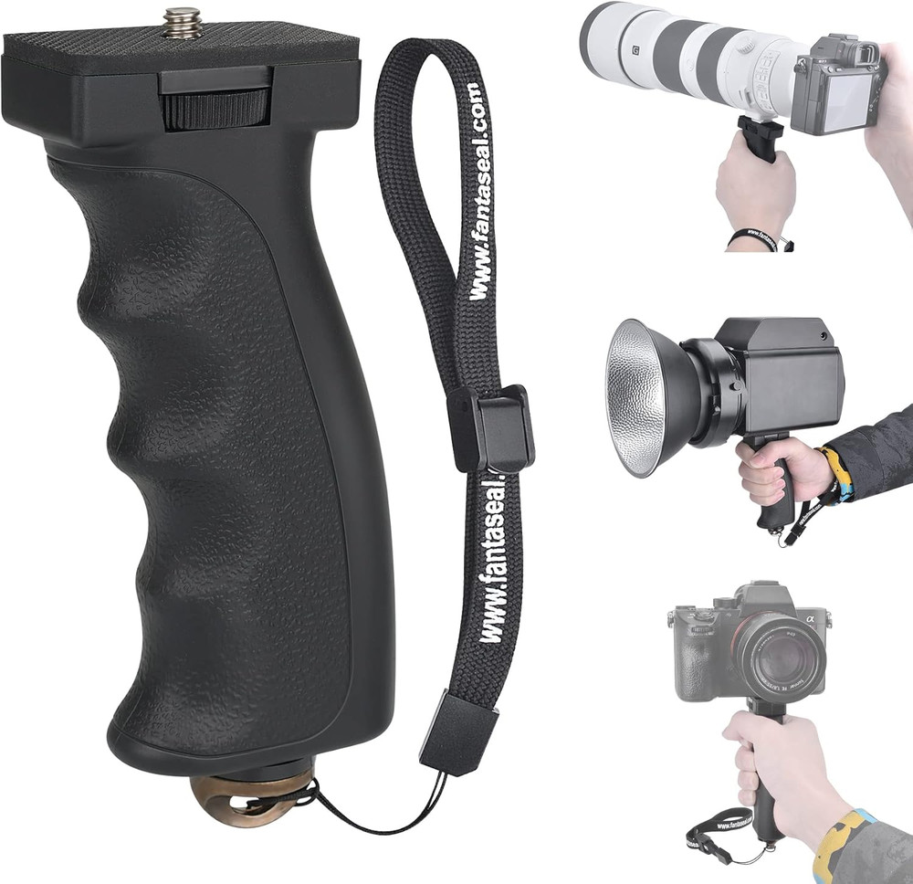 Universal Ergonomic DSLR Mirrorless Camera Camcorder Monocular Hand Grip