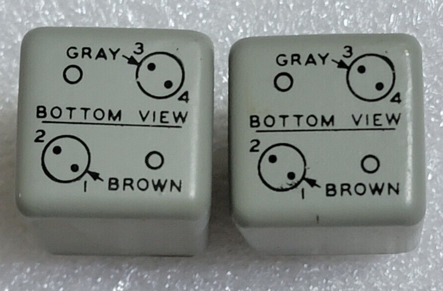 Pair of Vintage Sangamo Input Transformer Line Mic MC Phono 1:18 Potted Oil Fill