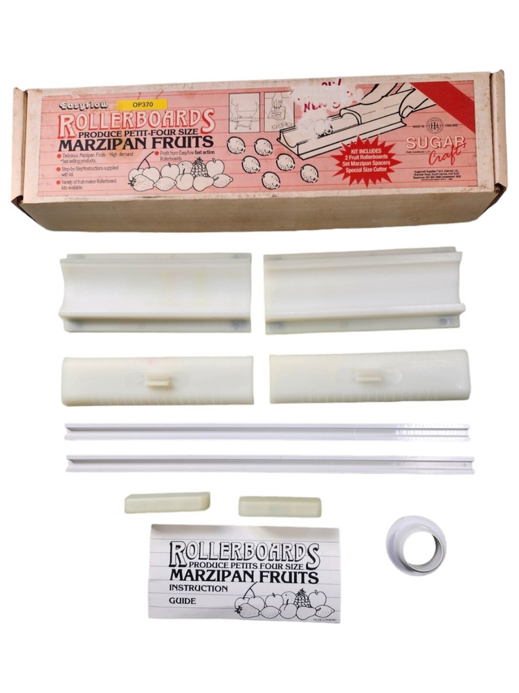 Sugar Craft Easyflow Rollerboards Marzipan Fruit Former  2 Shapes & Instructions