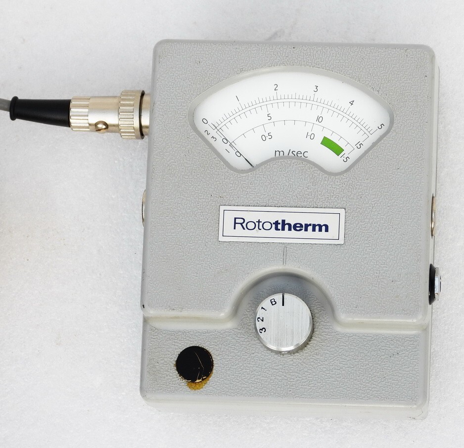 ROTOTHERM FLOMASTER ANEMOMETER WIND WEATHER SPEED TRACKET