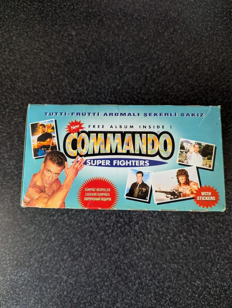 Empty box COMMANDO MERTSAN Turkey Sticker  Bubble gum inserts Rare