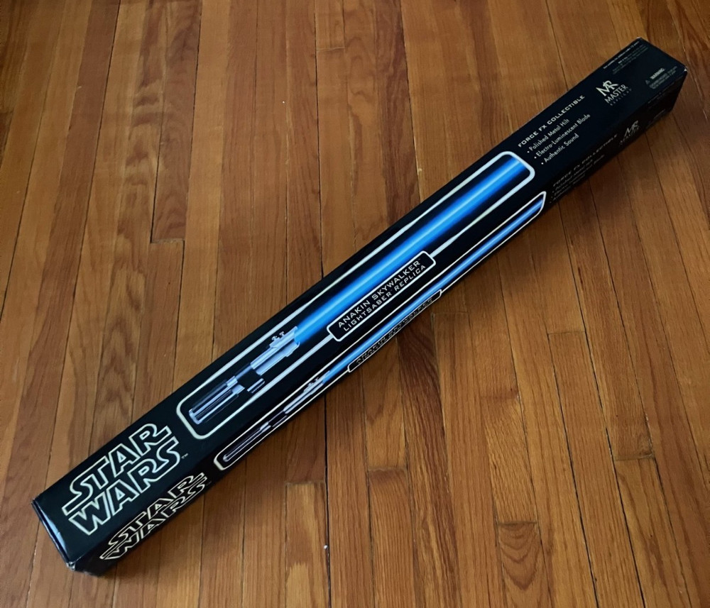 Master Replicas Anakin Skywalker Force FX Lightsaber BOX ONLY w/ COA & Inserts