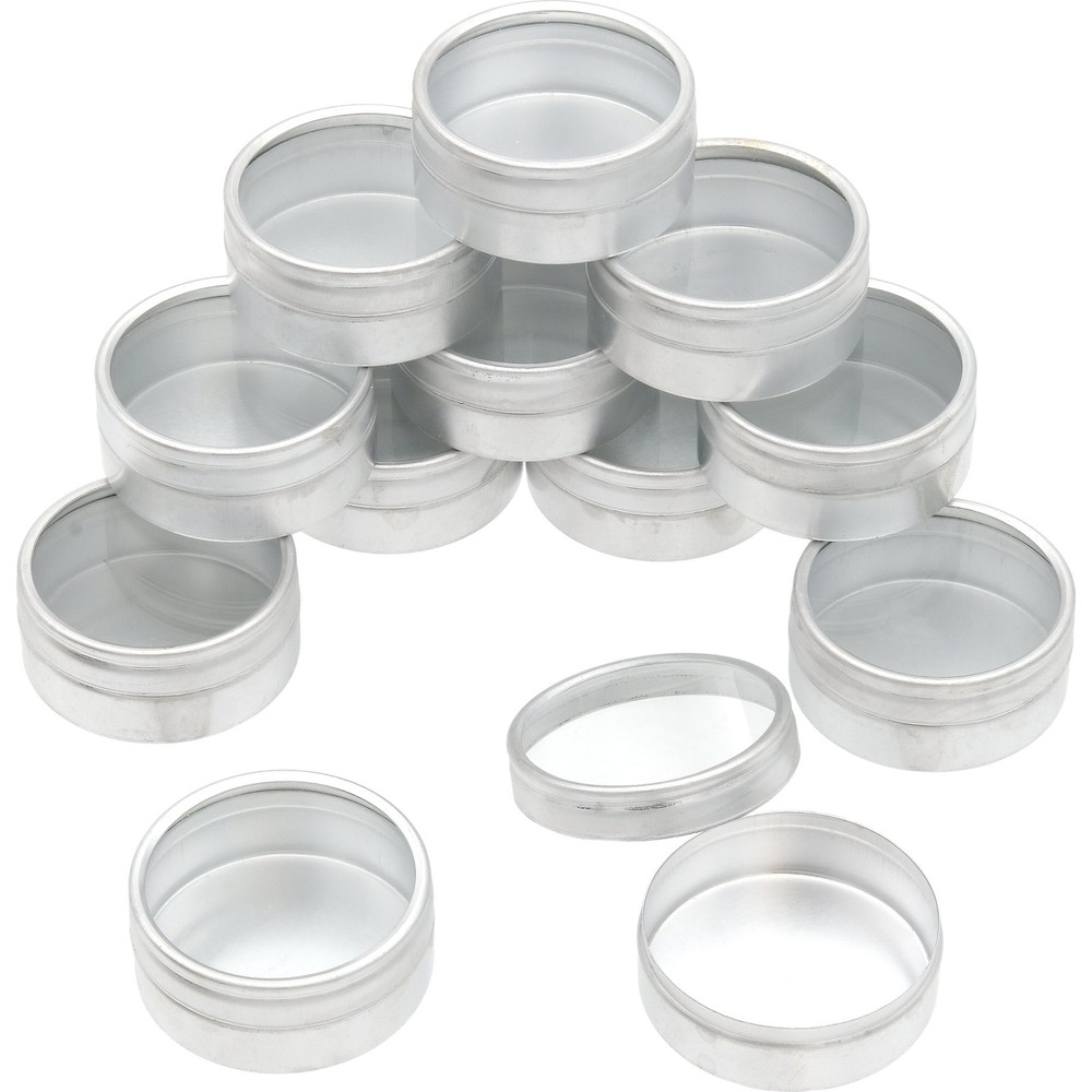 12 Seed Bead Storage Jars Beading Finding Organizer 2"
