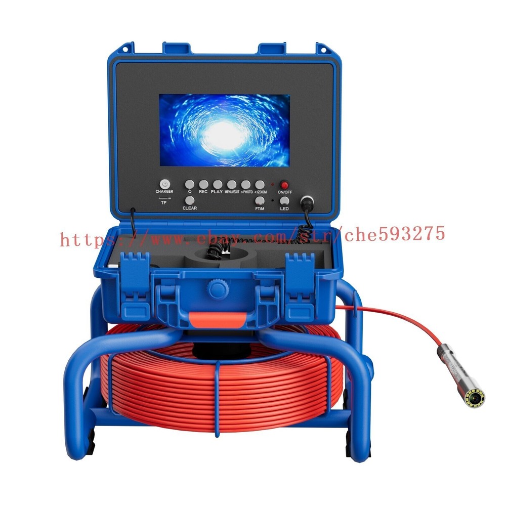 Sewer Inspection Camera with Meter Counter Pipe Drain Camera Self Leveling DVR