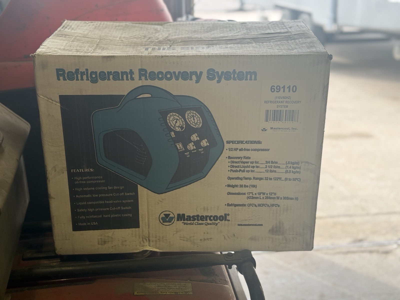 Mastercool Portable A/C Recovery Unit 69110 110V **(NEW NEVER OPENED)**