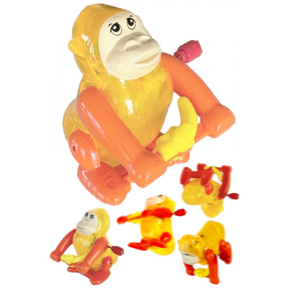 TOMY Gregory GORILLA Z-Wind-Up POP-OVERS Ape Monkey Chimp Banana Back Flip Toy