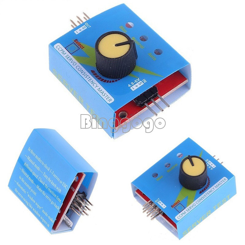Multi Servo Tester 3CH ECS Consistency Speed Controller Power Channels CCPM