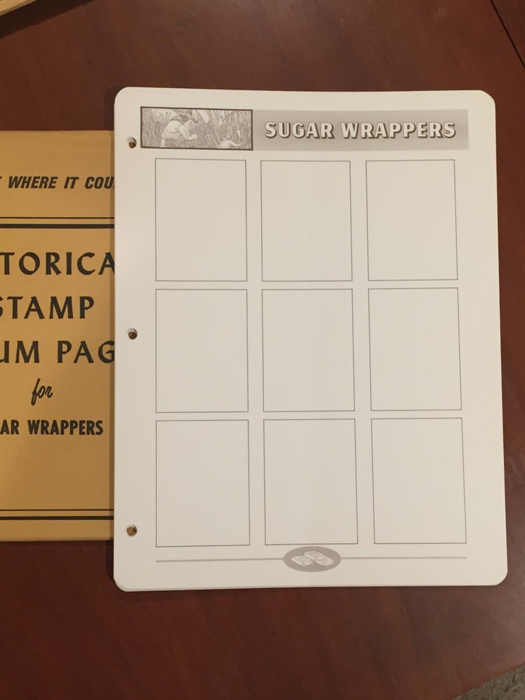 1 New Package of 15 White Ace Pages-Topical's-Sugar Wrappers