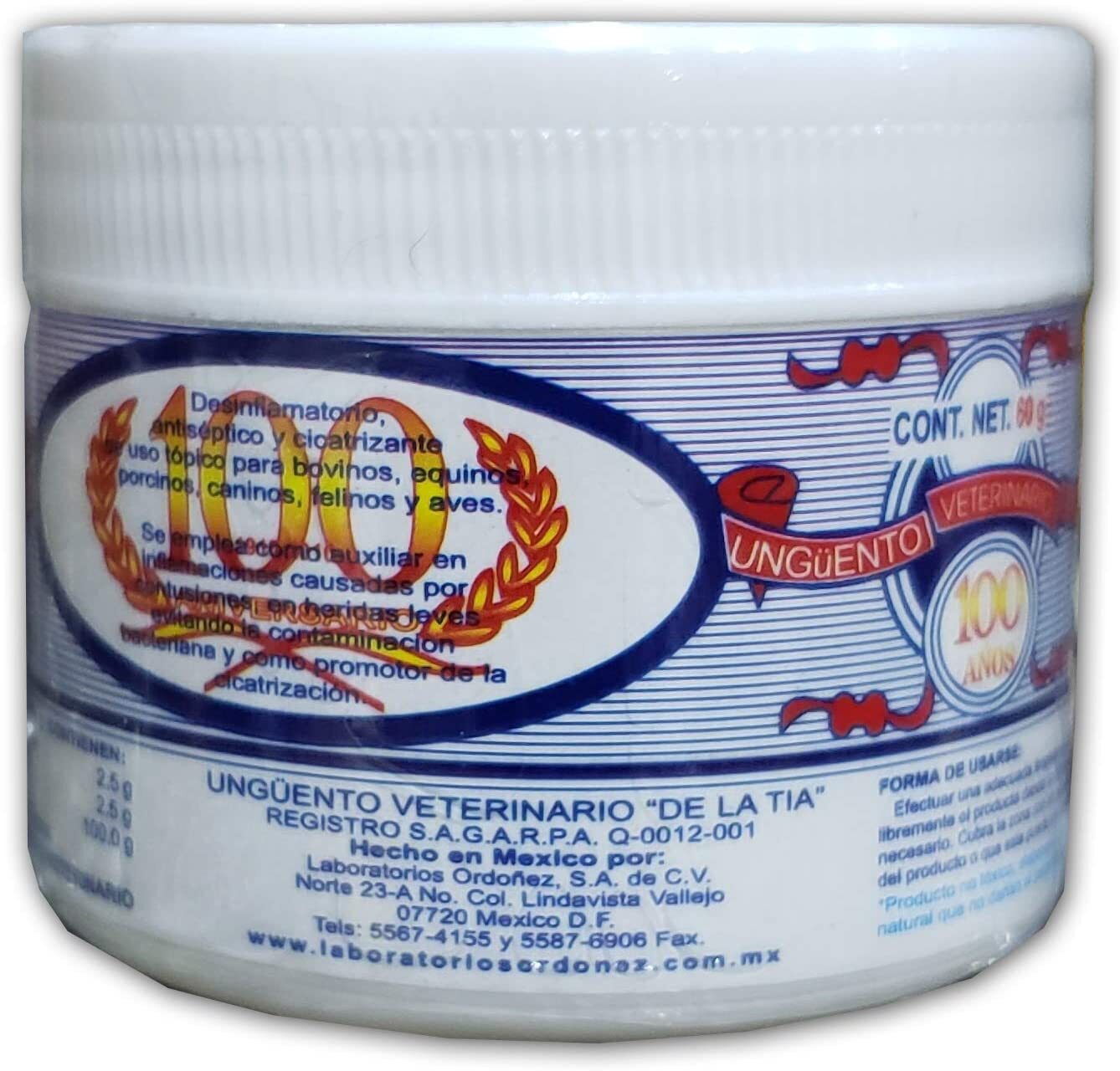 De La Tia Veterinary Ointment 60G
