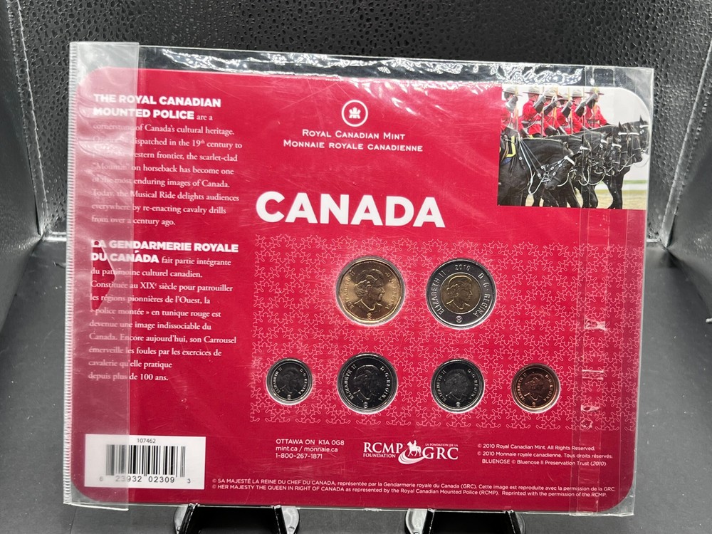 2010 Canada Uncirculated 6 Coin Set - RCMP - Sealed