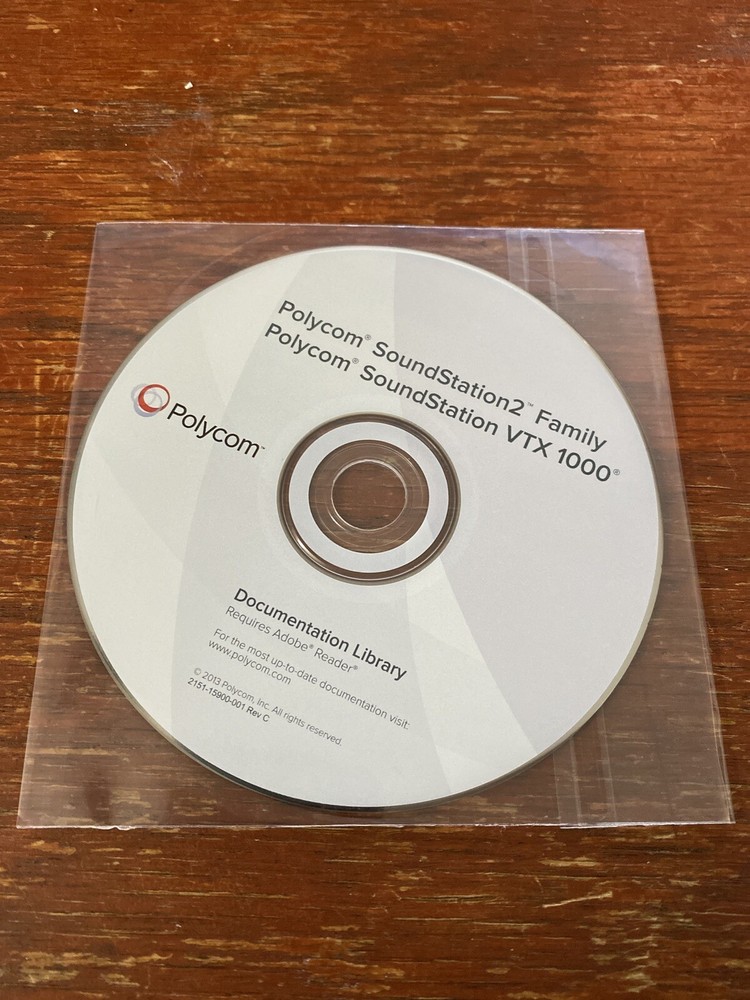Polycom Soundstation 2 VTX1000 Doctumentation Library CD