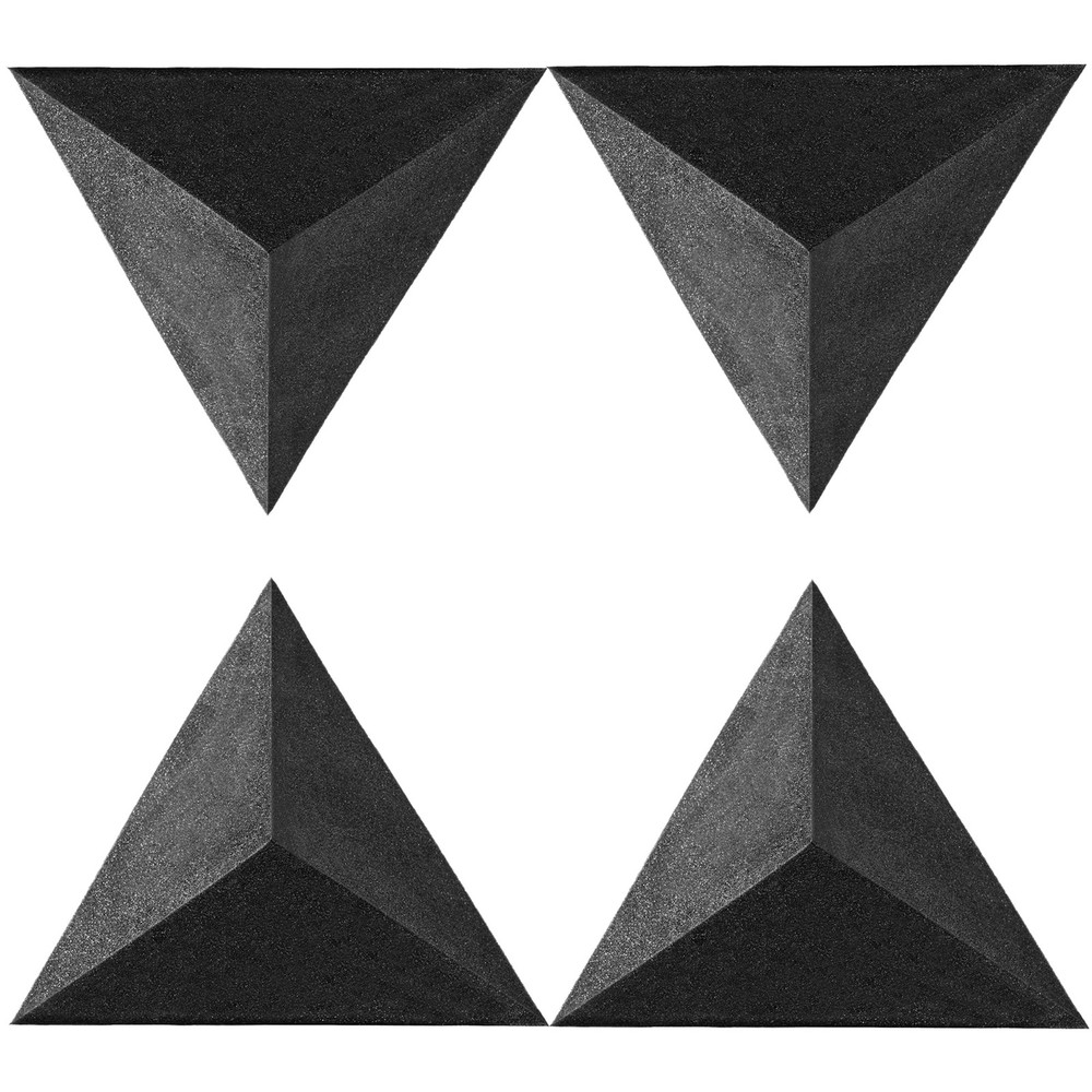 Foroomaco 4 Pack Bass Traps for Ceiling Corner Triangular Pyramid