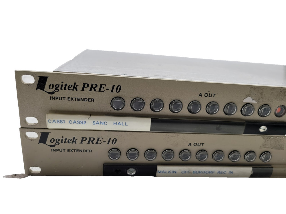 2X LOGITK ELECTRONICS SYSTEM 10X2 STEREO SWITC PRE-10S