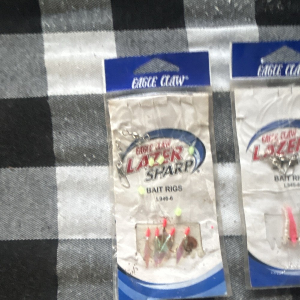 Eagle Claw Lazer Sharp & Tsunami Sabiki Rigs Multicolor Size 8