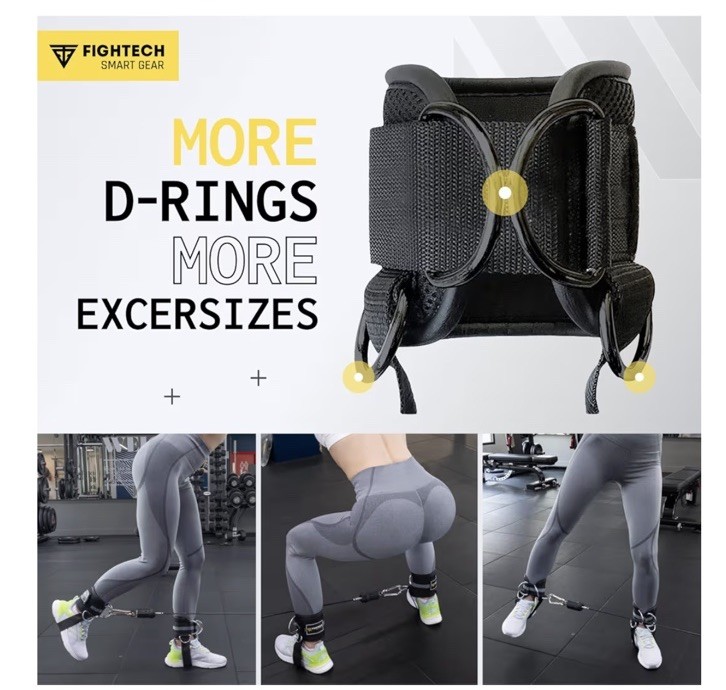 Ankle Straps Cable Machine Attachment for Gym - Cable Kickback Ankle Straps