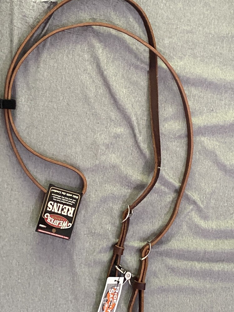 Weaver Flat Roper Brown Leather Reins