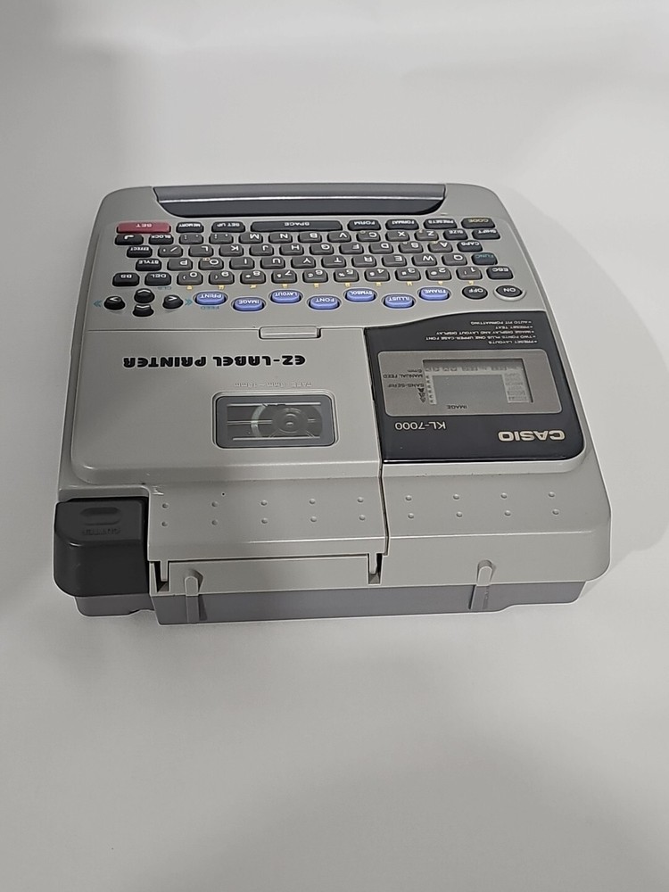 Casio KL-7000 Label Thermal Label Printer Tested Working - No Power Adapter Incl