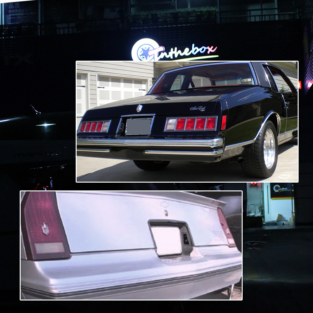 2x Rear License Plate Light Housings for 79-88 NEW Monte Carlo Monte Carlo SS LS