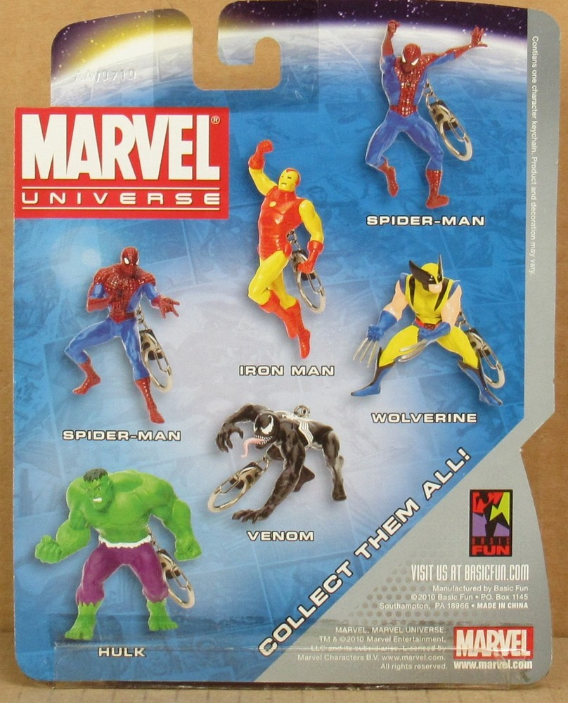 Marvel Universe Spider-Man Extreme Figural Keychain by Basic Fun 2010 NIP #2