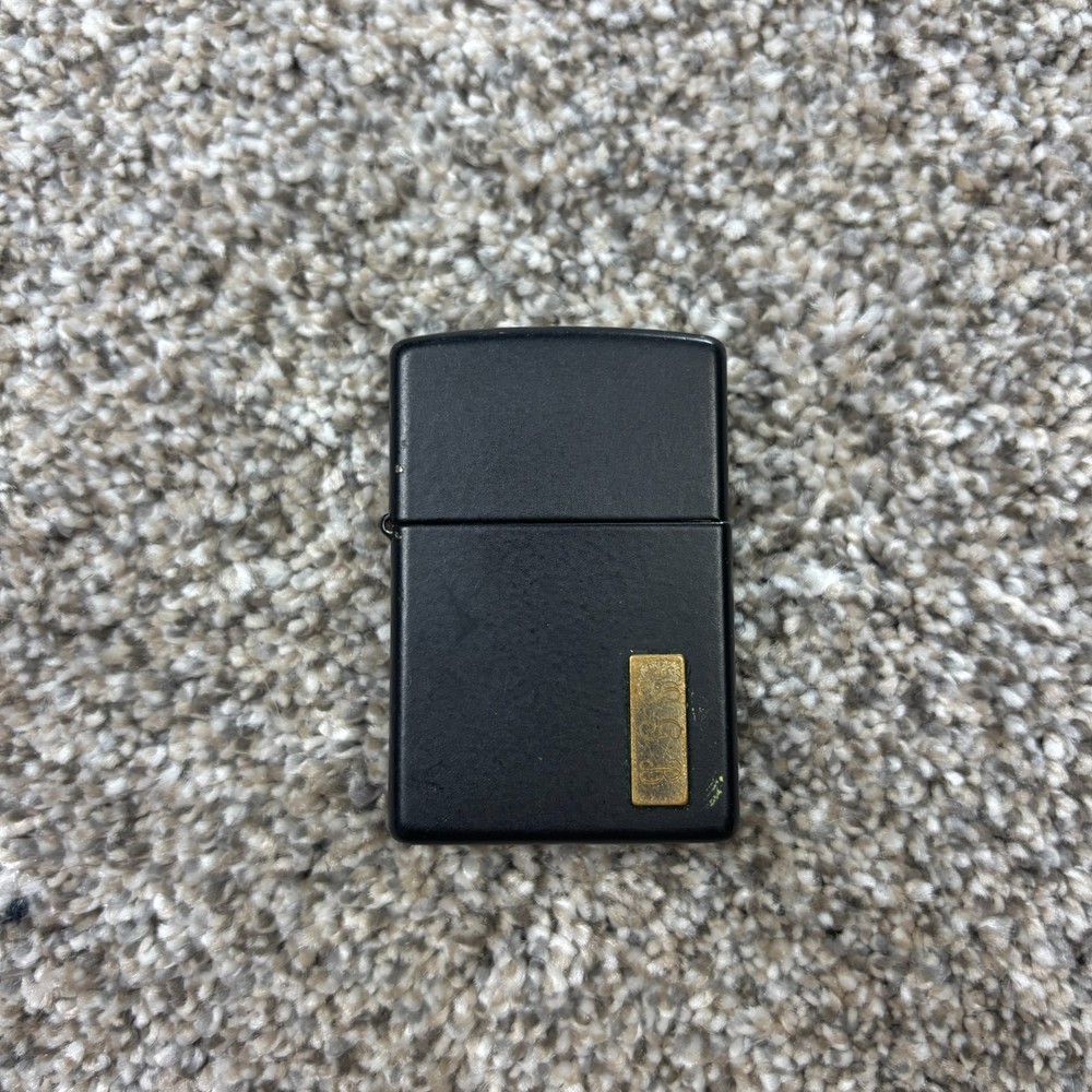 1996 Engraved Zippo Lighter Black and Gold Initials JGB