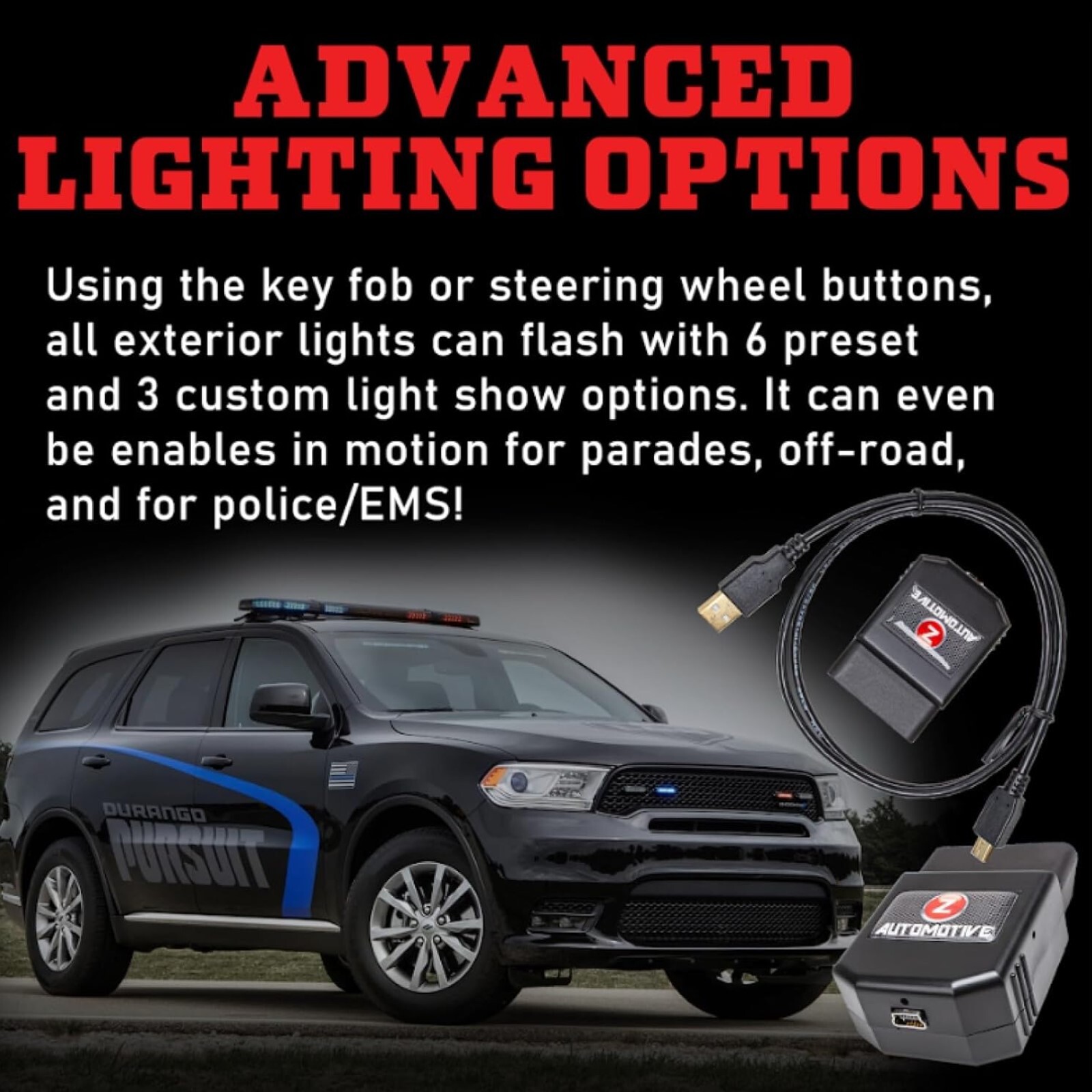 Z Automotive Tazer Electronic OBD2 Plug-In Programmer for Challenger 300 Durango