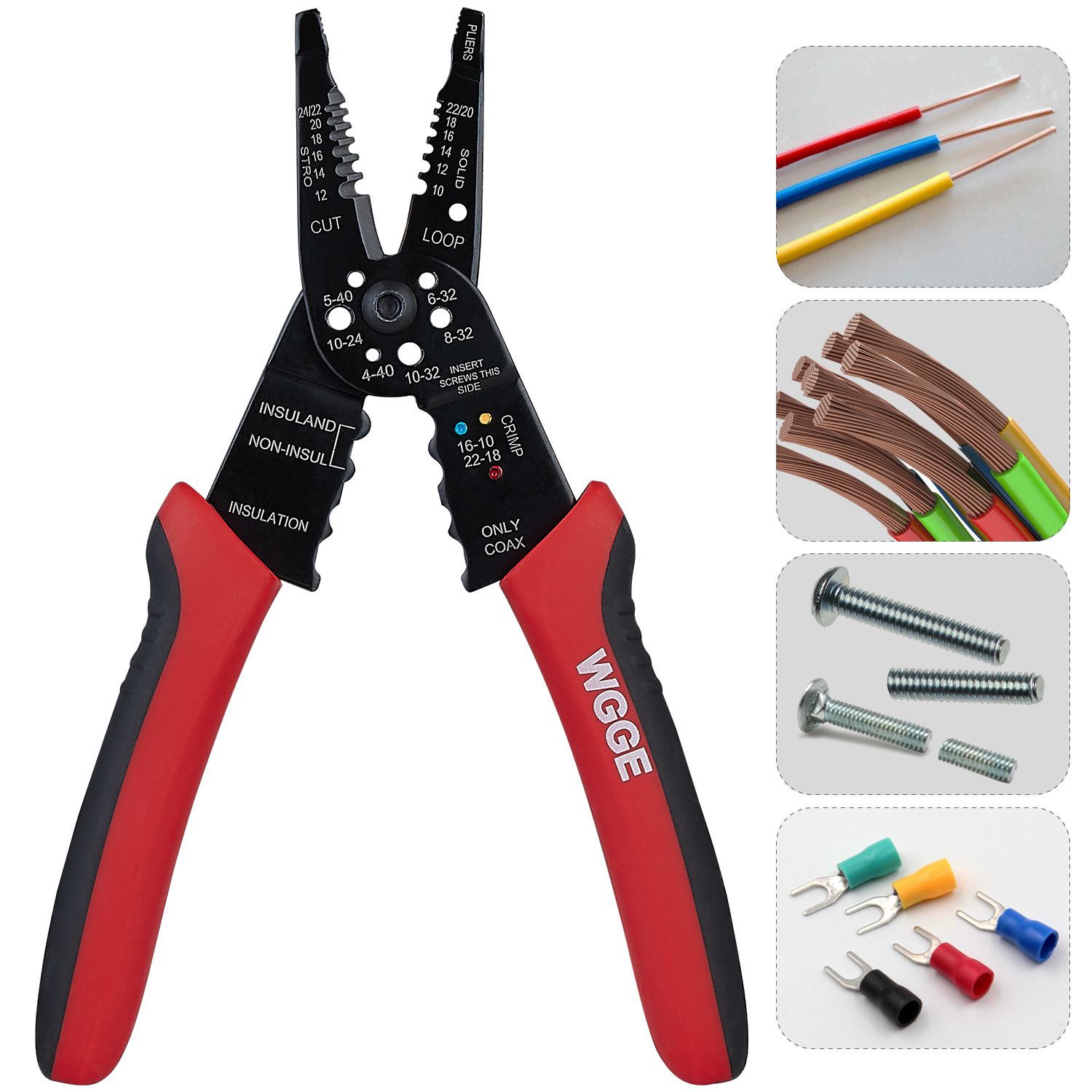 WGGE WG-015 Professional crimping tool / Multi-Tool Wire Stripper and Cutter