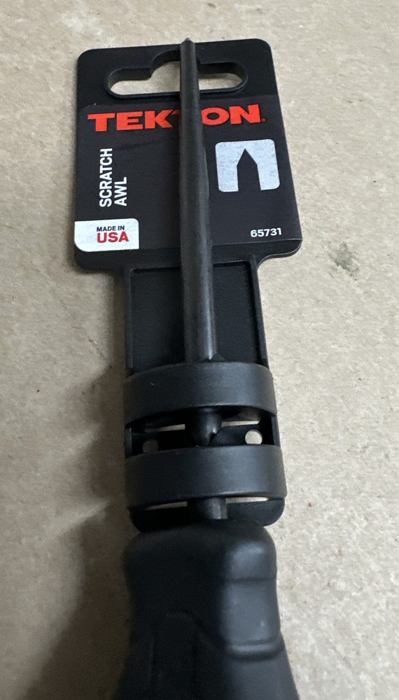 Tekton Scratch Awl, Rubber Handle, Model 65731