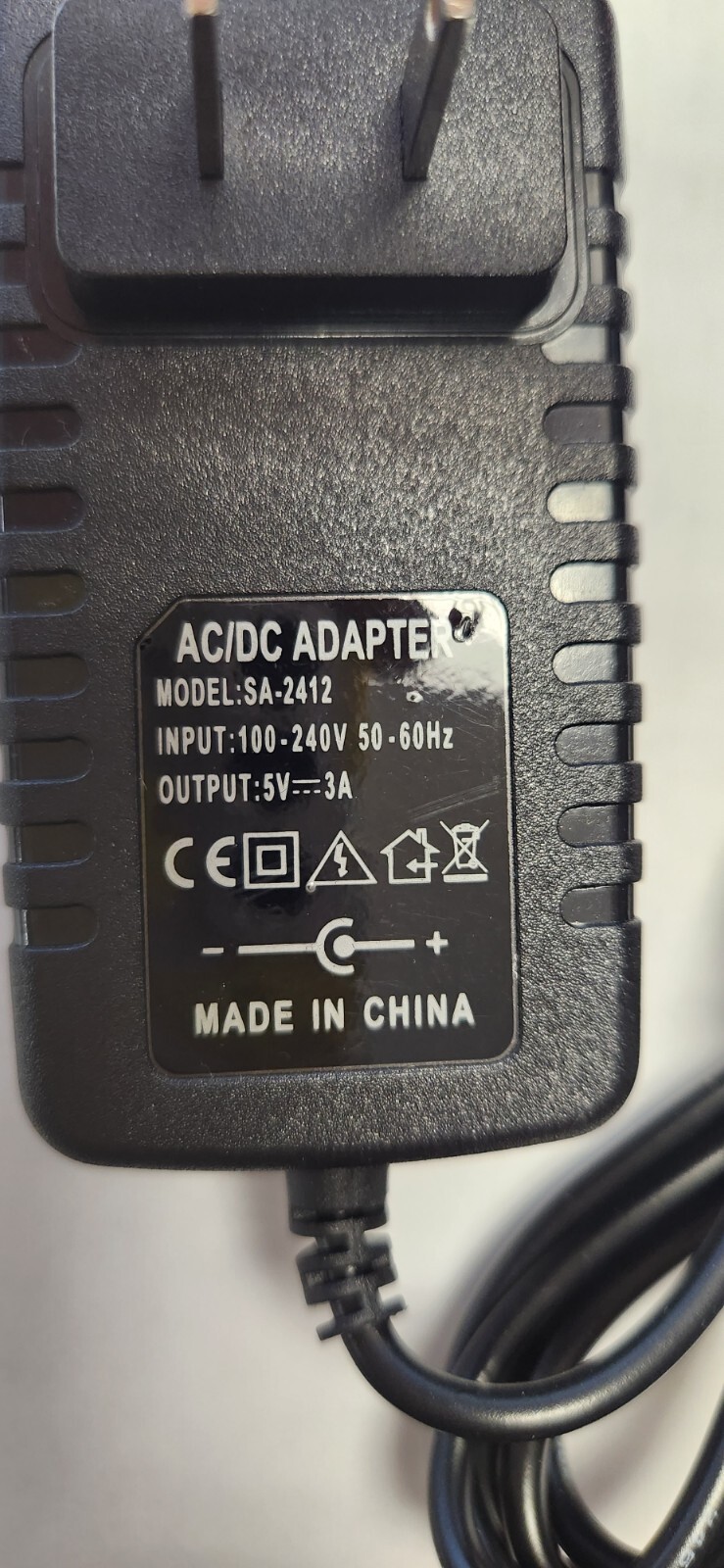 AC/DC Adapter 5V/3A Power Supply 3.5mm Barrel