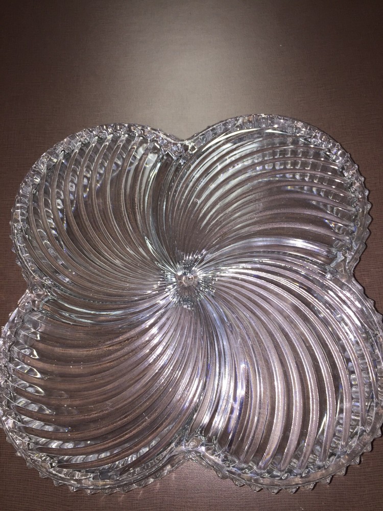 4 Part Crystal Tray