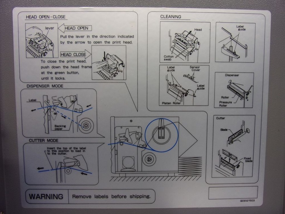 SATO M-5900RVe Industrial label printer, thermal printer, barcode printer
