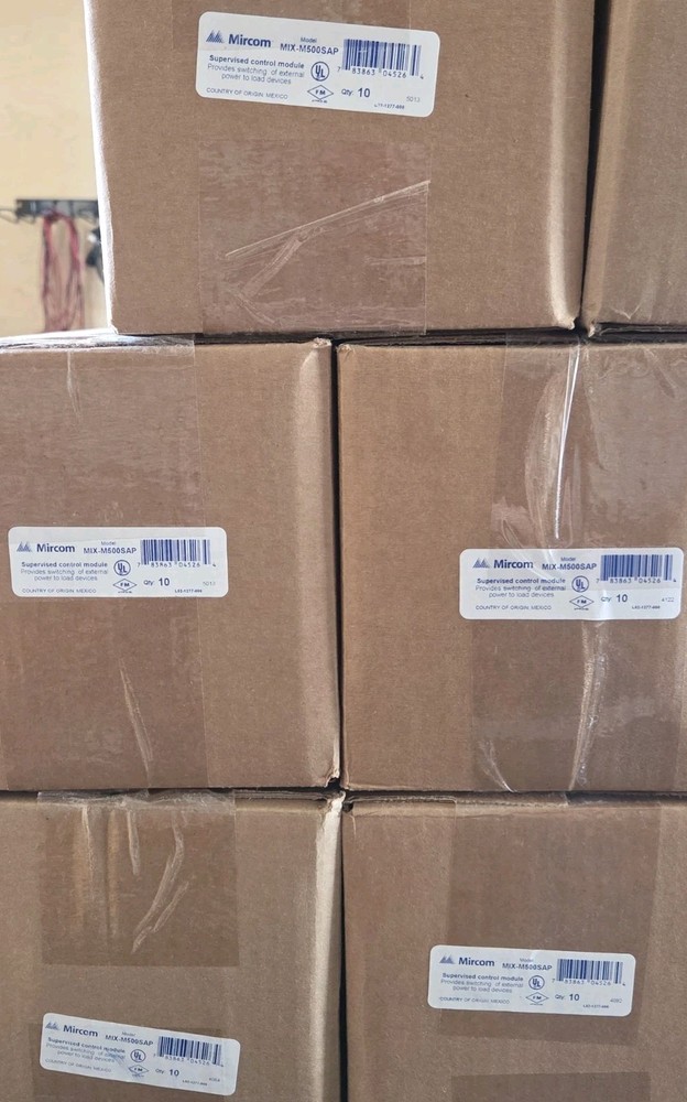 MIRCOM MIX-M500SAP SUPERVISED CONTROL MODULE - BRAND NEW - "WHITE" - 84 AVAIL.