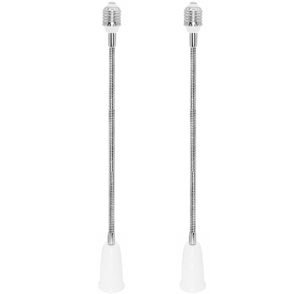 E26/E27 Light Socket Extender Adapter, 24 inches/60 cm Adjustable white
