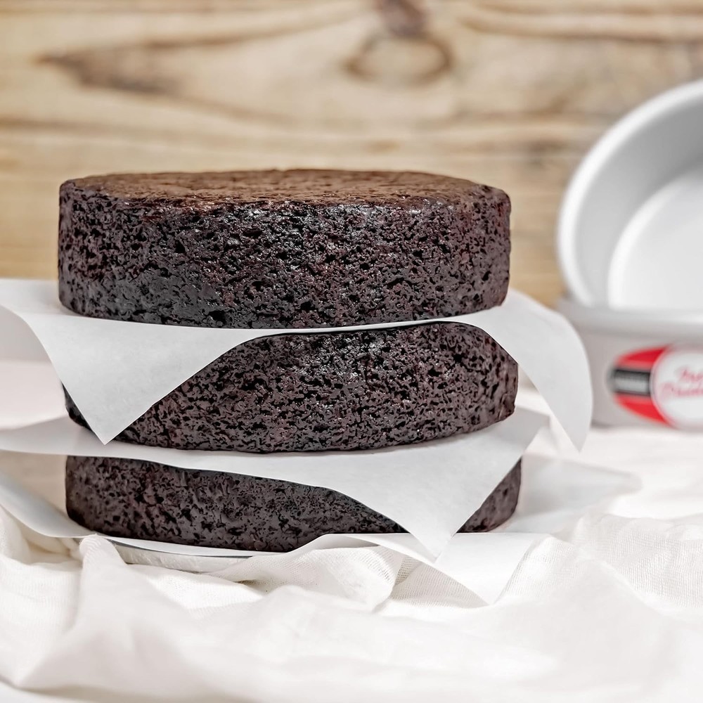 Durable Round Cake Pans 8x3", 2 Pc