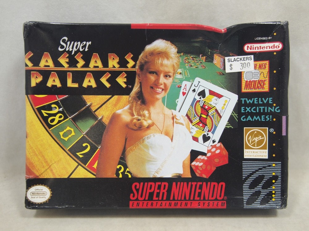 Super Caesars Palace (Super Nintendo | SNES) Authentic BOX ONLY