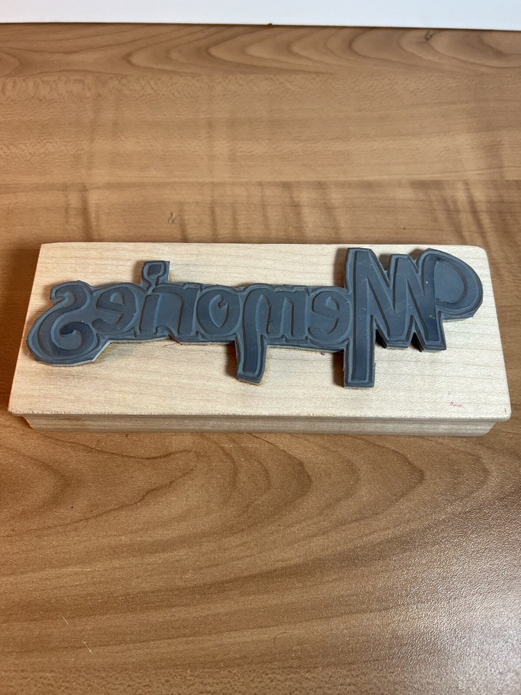 Memories Wooden Stamp 6”