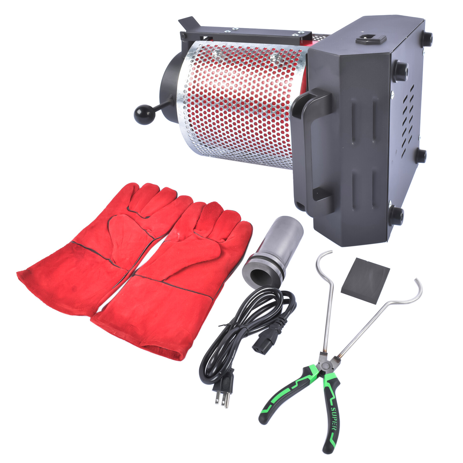 Electric Melting Furnace 1350W Electric Gold Smelting Furnace Kit 1KG/2KG/3KG