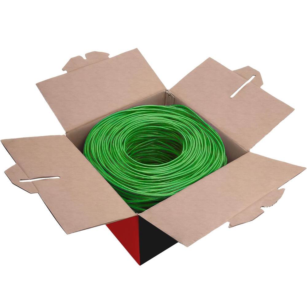 Cat5e Cat6 Cable 1000ft Solid 4 Pair Bulk Cat 5 Cat 6 Ethernet Cable (UTP CMR)