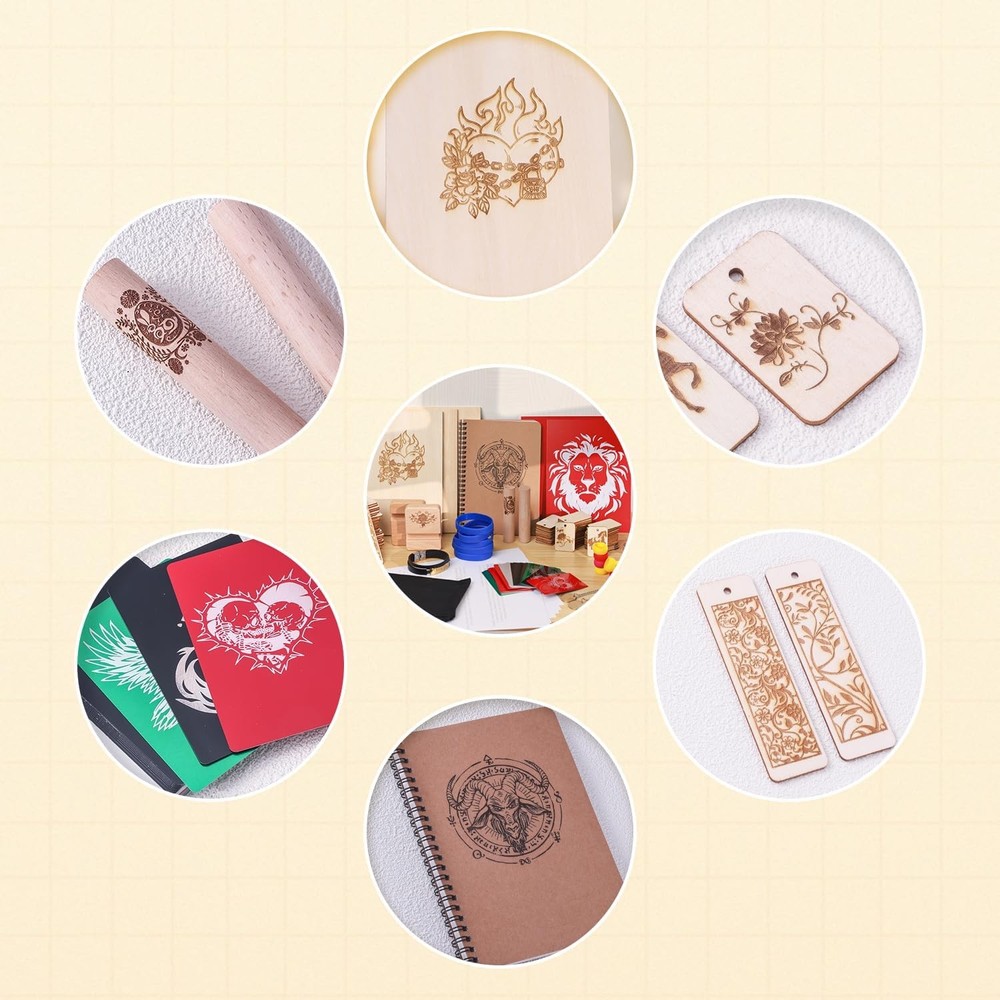 175Pcs LONGER Laser Engraving Material Kit Material Suitable for beginners NEW