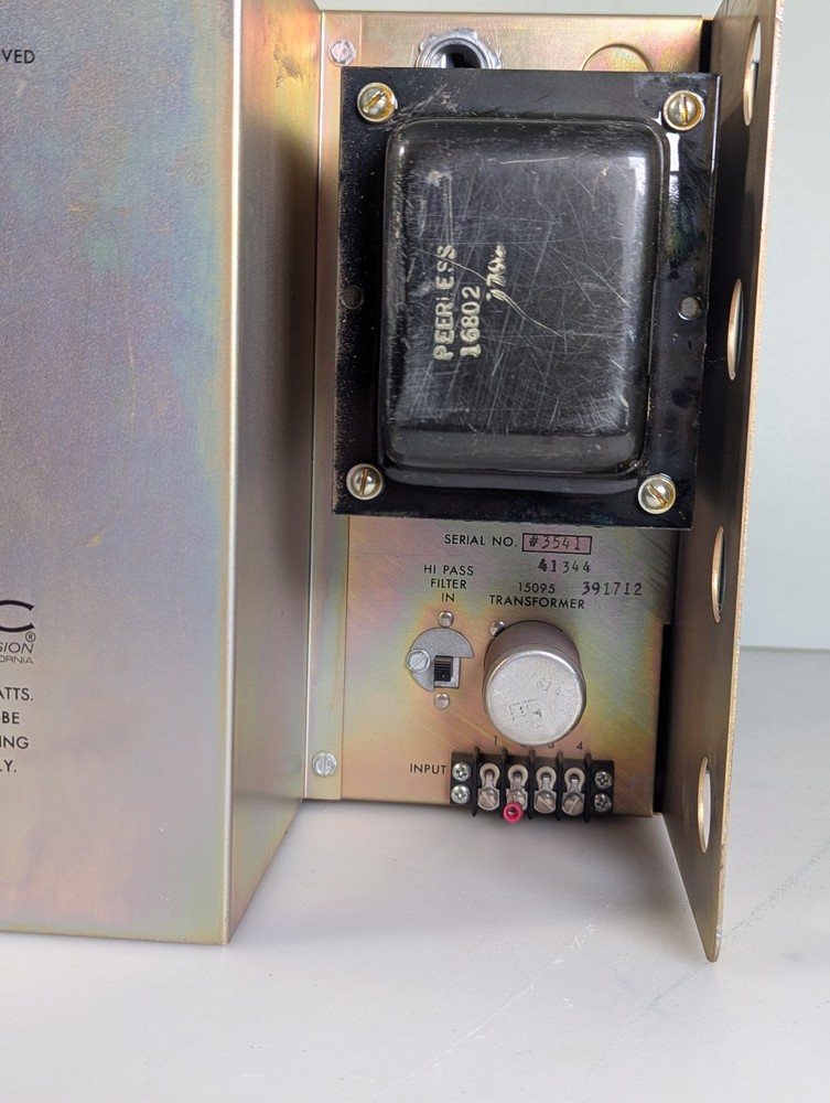 Vintage ALTEC 1590C Solid State Amplifier ,Crack sound (Read)
